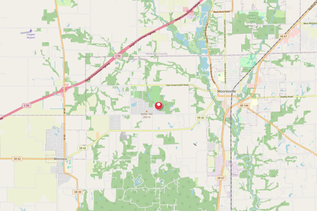 Map of Mooresville, IN