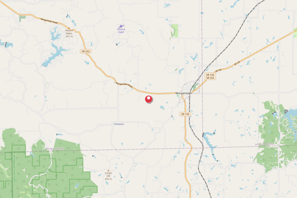 Map of Morgantown, IN