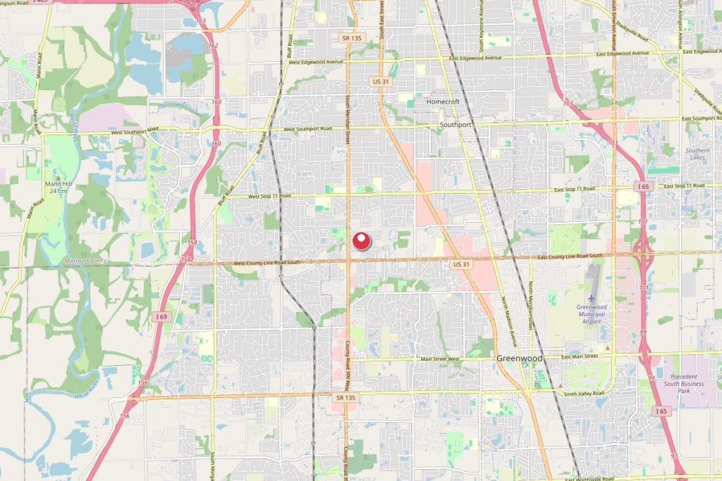 Map of Southport, IN