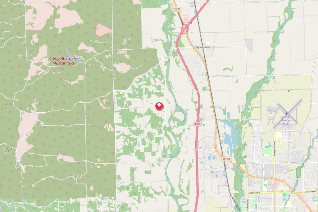 Map of Taylorsville, IN