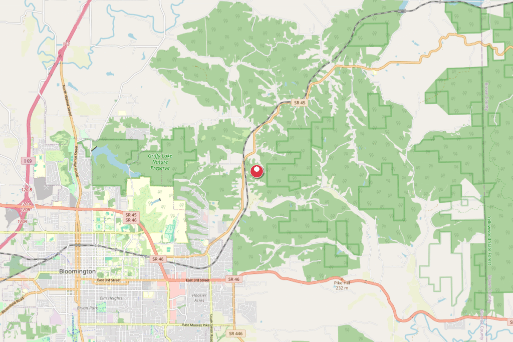 Map of Unionville, IN